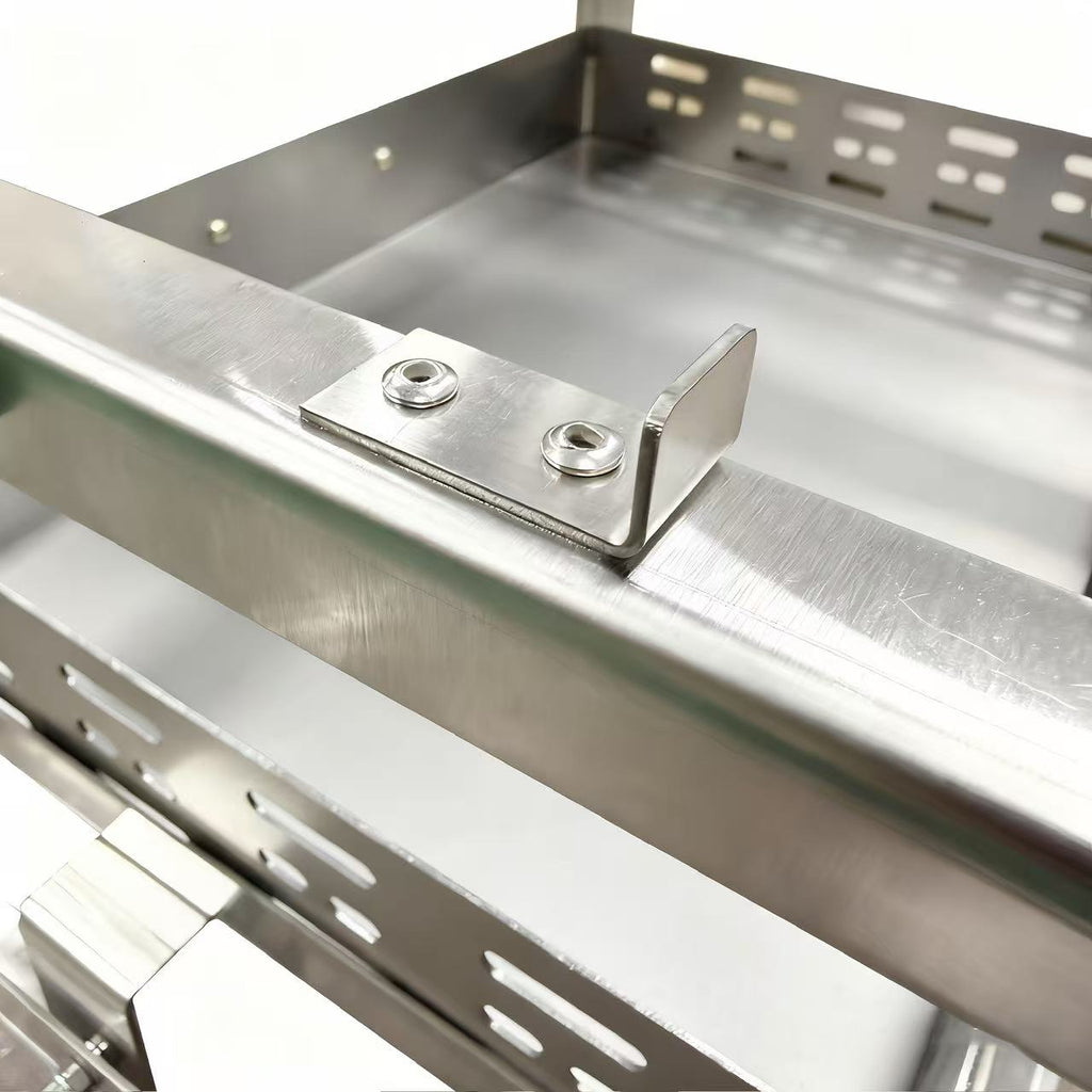 Adjustable Rotating Stainless Steel Charcoal BBQ Grill